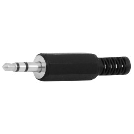 PLUG 3.5 MM ESTEREO DE PLASTICO CON RESORTE